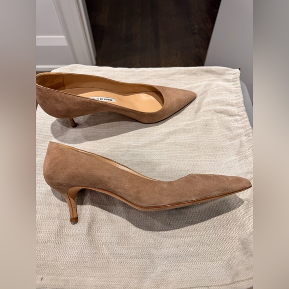 Manolo Blahnik
suede pointed toe pumps 50mm - Picture 5 of 9